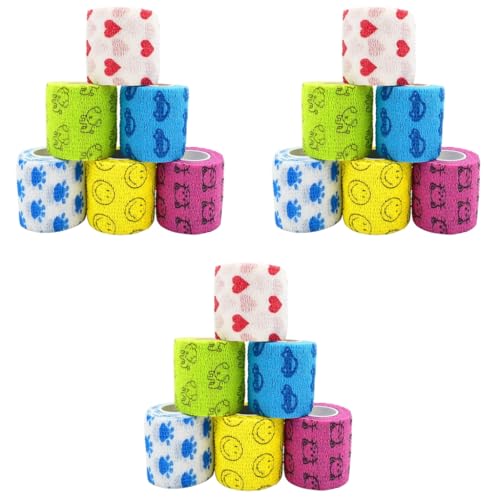 Qpets® Kinesiology Tape for Physiotherapy Stmandy Vet Tape Wrap Bandage Adhesive for Person or Pets Cat Dog Animal Who Was Injured or Have Wounds 3 PCS Qpets® Kinesiology Tape for Physiotherapy Stmandy Vet Tape Wrap Bandage Adhesive for Person or Pets Cat Dog Animal Who Was Injured or Have Wounds 3 PCS